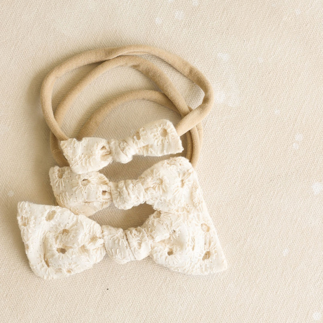 Petite Knot Bow Clip • Alice (Small Batch Release)