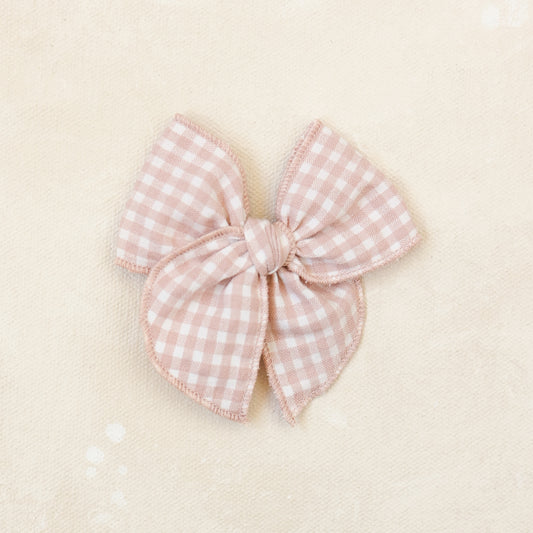 Mini Fleur Bow Clip // Sugar Plum