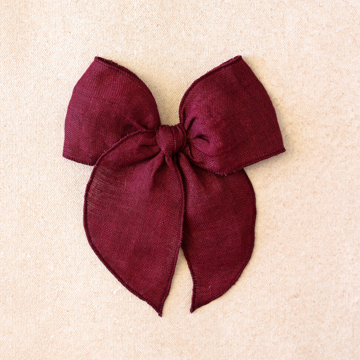 Fleur Bow Clip • Merlot (Small Batch Release)