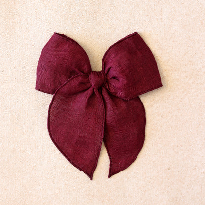 Fleur Bow Clip • Merlot (Small Batch Release)