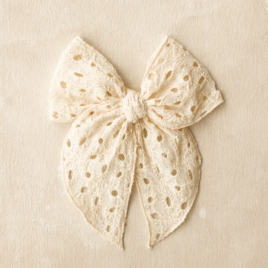 Fleur Bow Clip // Bell