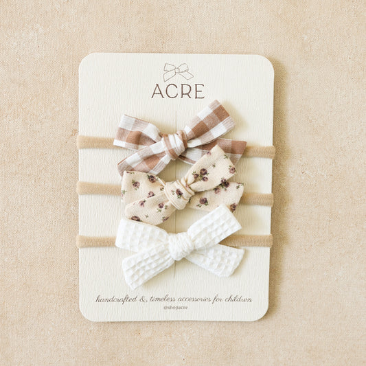 Tried & True Scout Bow Set • Her First Autumn
