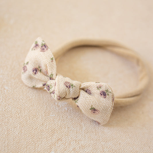 Petite Knot Bow Clip • Alice (Small Batch Release)