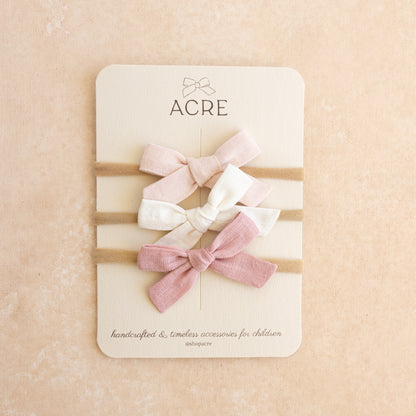 Tried & True Scout Bow Set • Rosebud