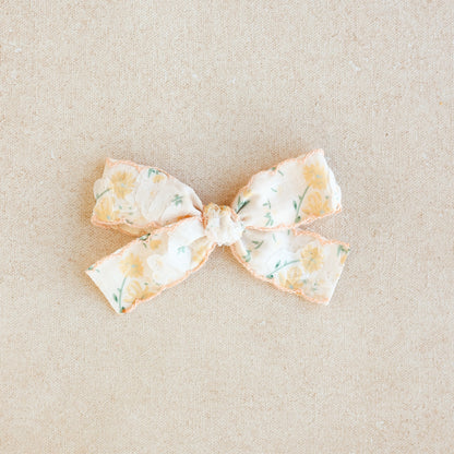 Petite Classic Bow Clip or Band • Peaches & Cream (Small Batch Release)