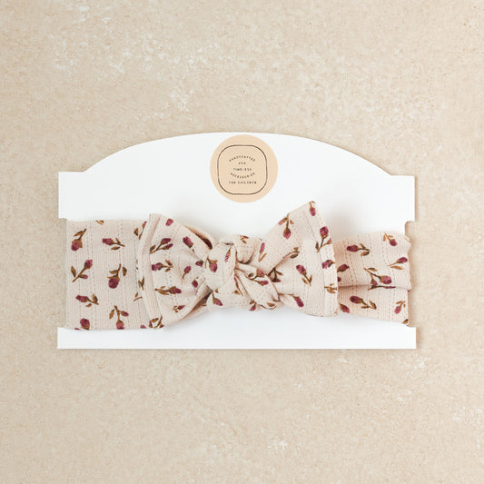 Baby Girl Headwrap Bow • Quinn • Handmade Newborn Hair Accessory