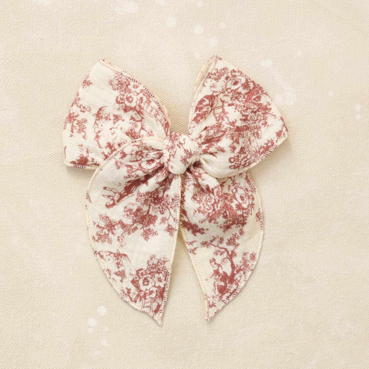 Fleur Bow Clip // Vintage Cranberry