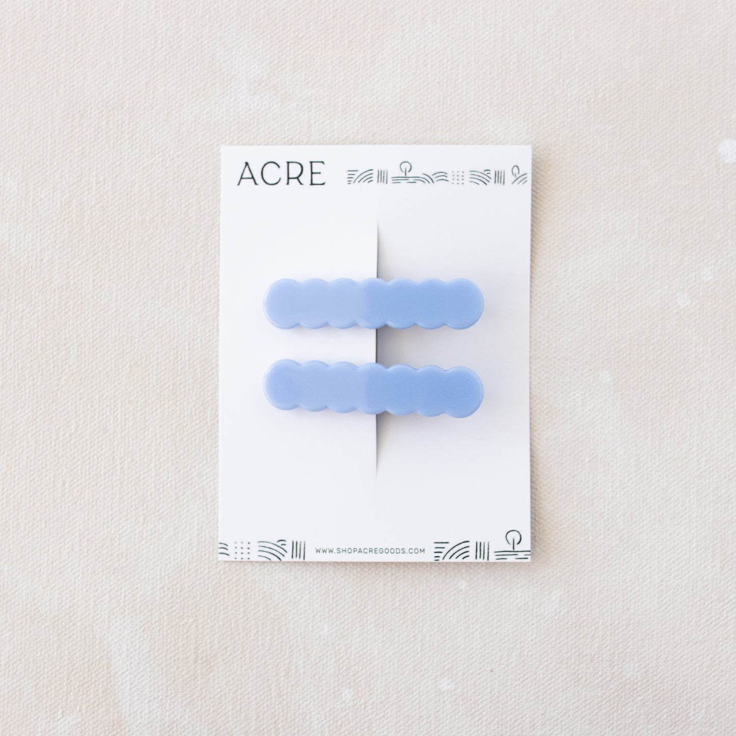 Scallop Clip // Periwinkle
