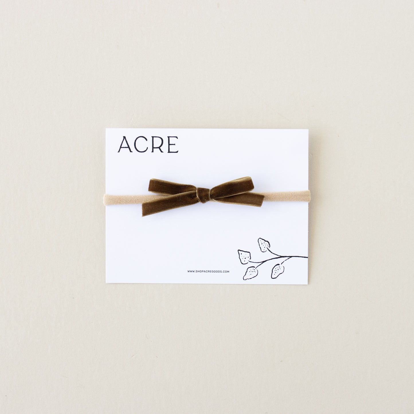 Velvet infant bow // Dakota