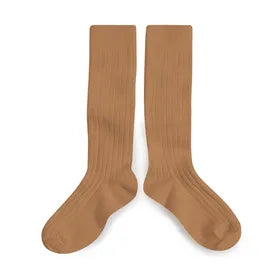 Ribbed Knee Socks // Caramel au Beurre Salé